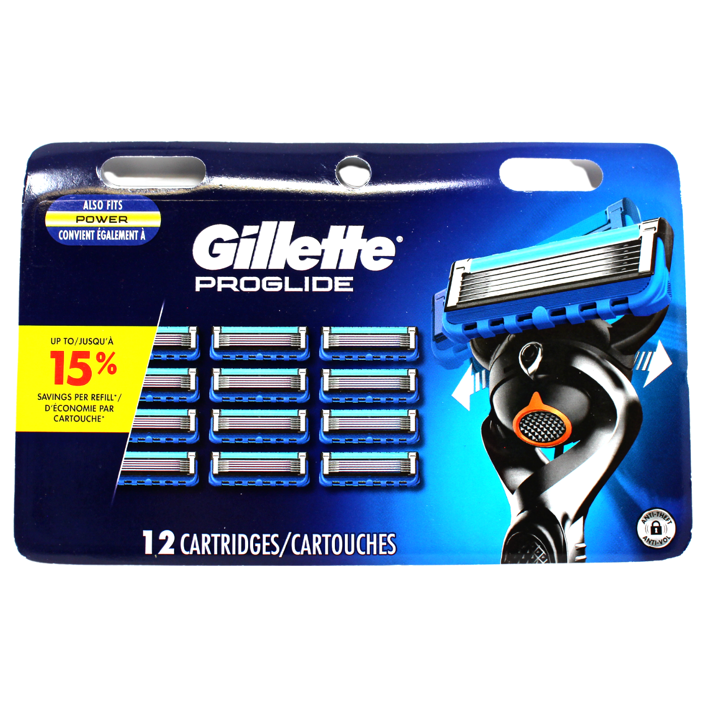 GILLETTE FUSION5 PROGLIDE 12CARTS CARDED